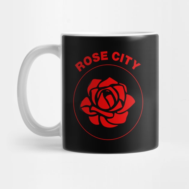 Rose City ANTIFA symbol / red by vlada123